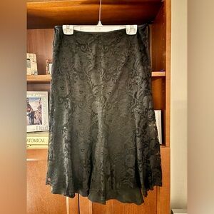 Montreal Boutique Black Lace Lined Skirt W15” L24”